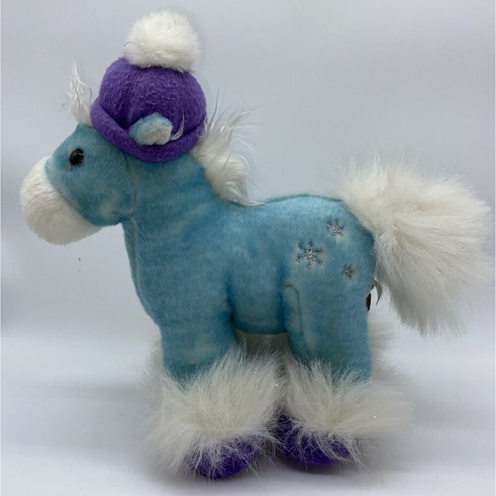Breyer Snowflake 701206 Christmas Holiday Plush Stuffed Horse Blue 9 1/2" 2004